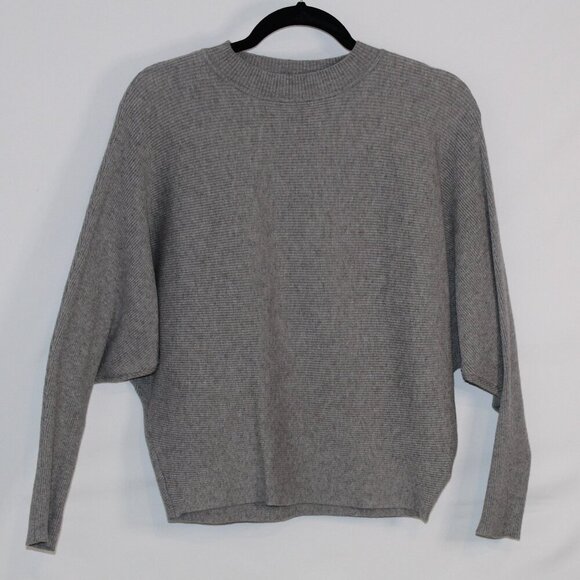 Favlux Fashion Sweaters - Favlux Fashion gray ribbed dolman sleeve pullover sweater M